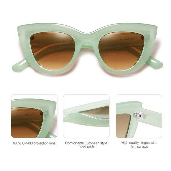Large Cat Eye Sunglasses 